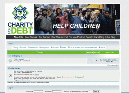 charity for debt discussion boards